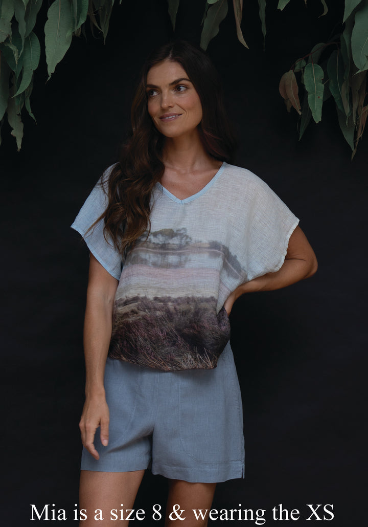 SALT LAKES LINEN TOP