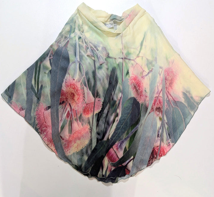 SILVER PRINCESS WOOL & SILK PONCHO