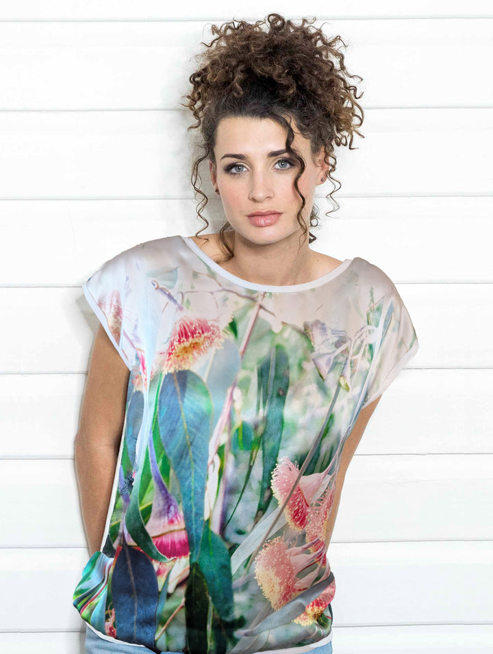 SILVER PRINCESS SILK TSHIRT
