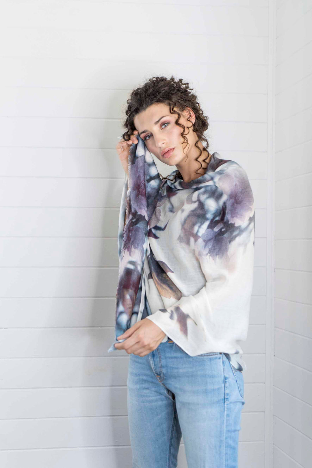 APPLE BLOSSOM CASHMERE & MODAL SCARF