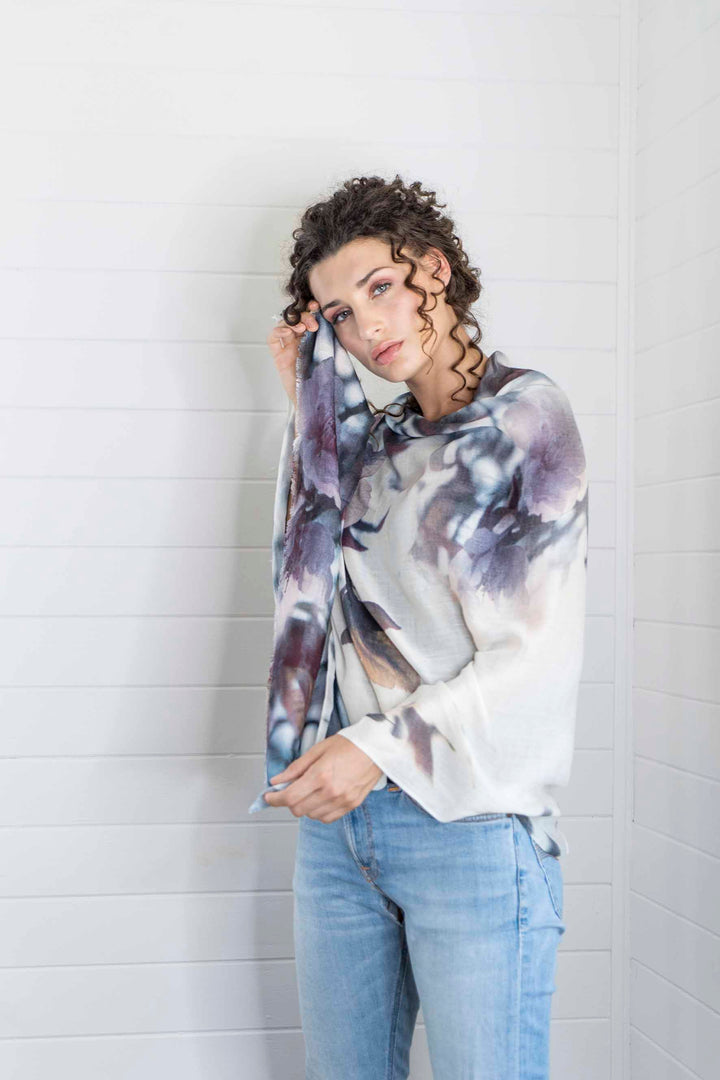 APPLE BLOSSOM CASHMERE & MODAL SCARF