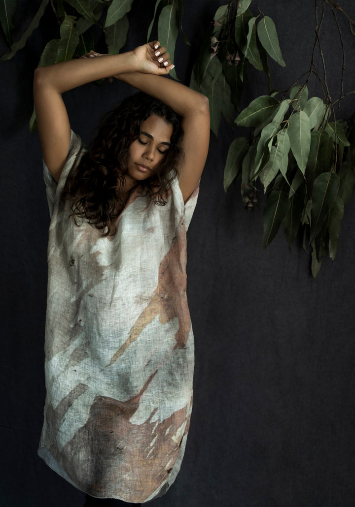 BARK LINEN KAFTAN