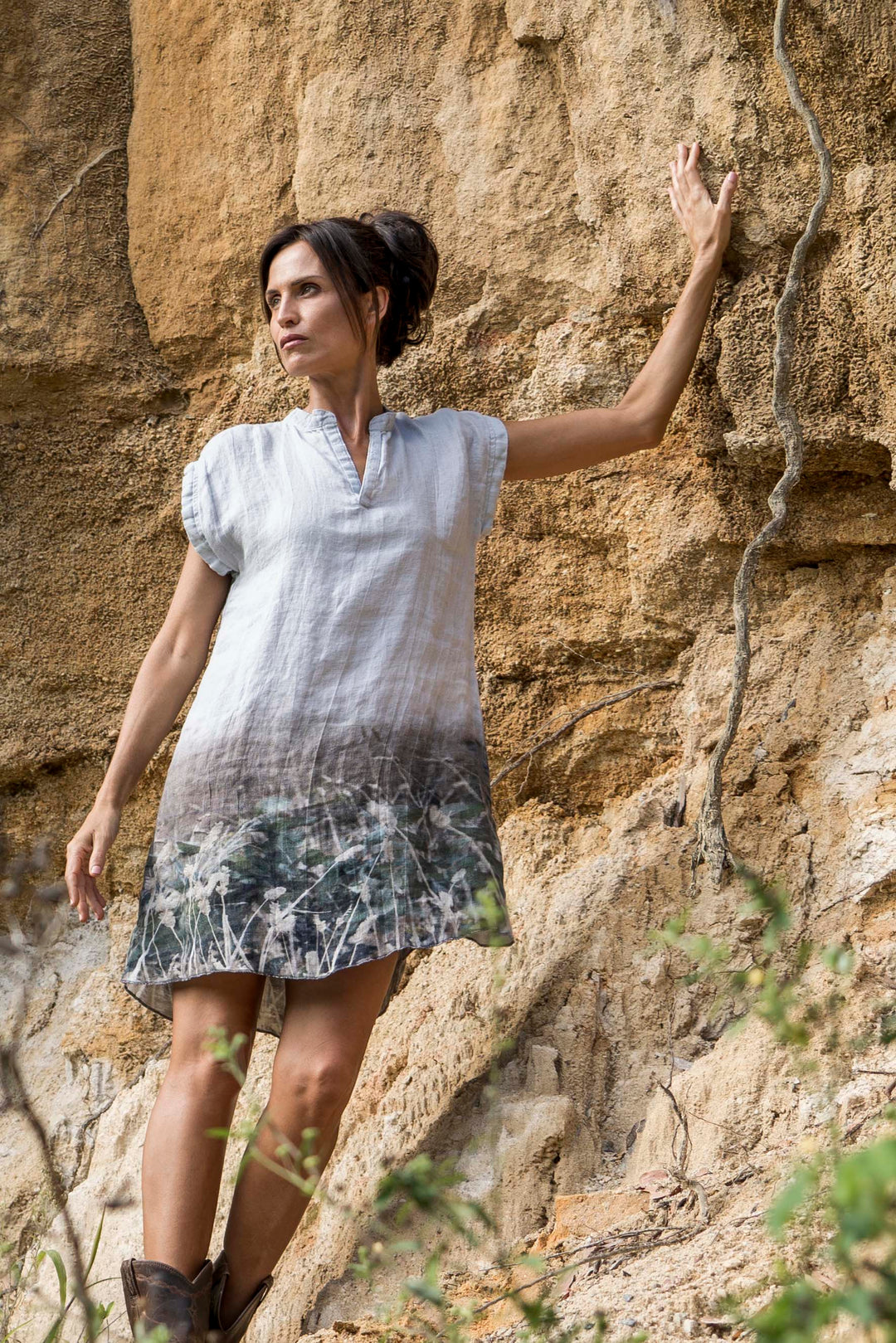 BLUE GUM HEMP DRESS