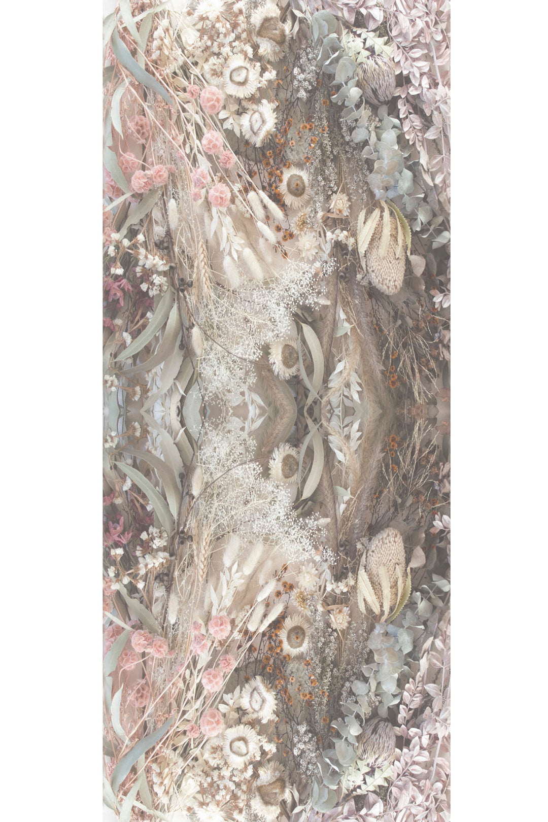DRIED FLOWERS WOOL & SILK SCARF