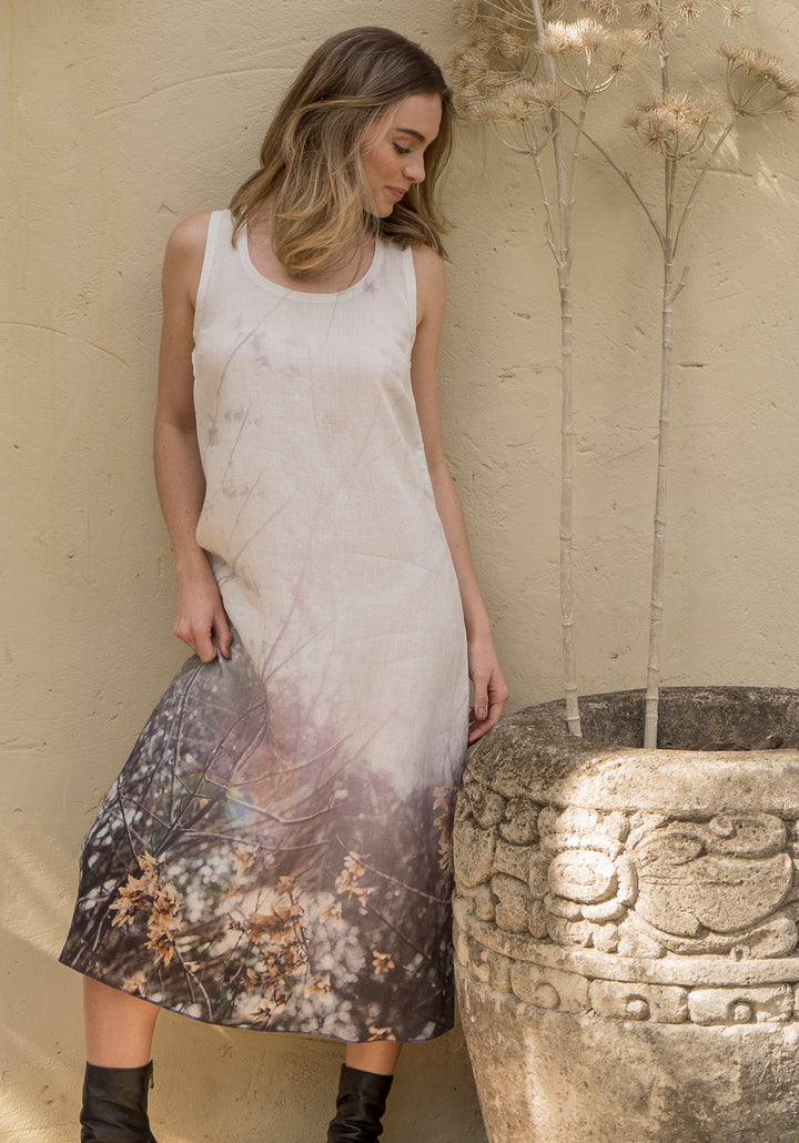 MAPLE SEED LINEN TANK DRESS