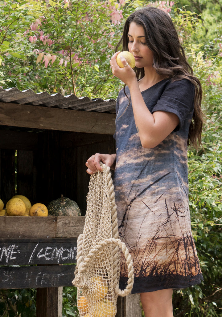 NORTH HEAD LINEN SHIFT DRESS