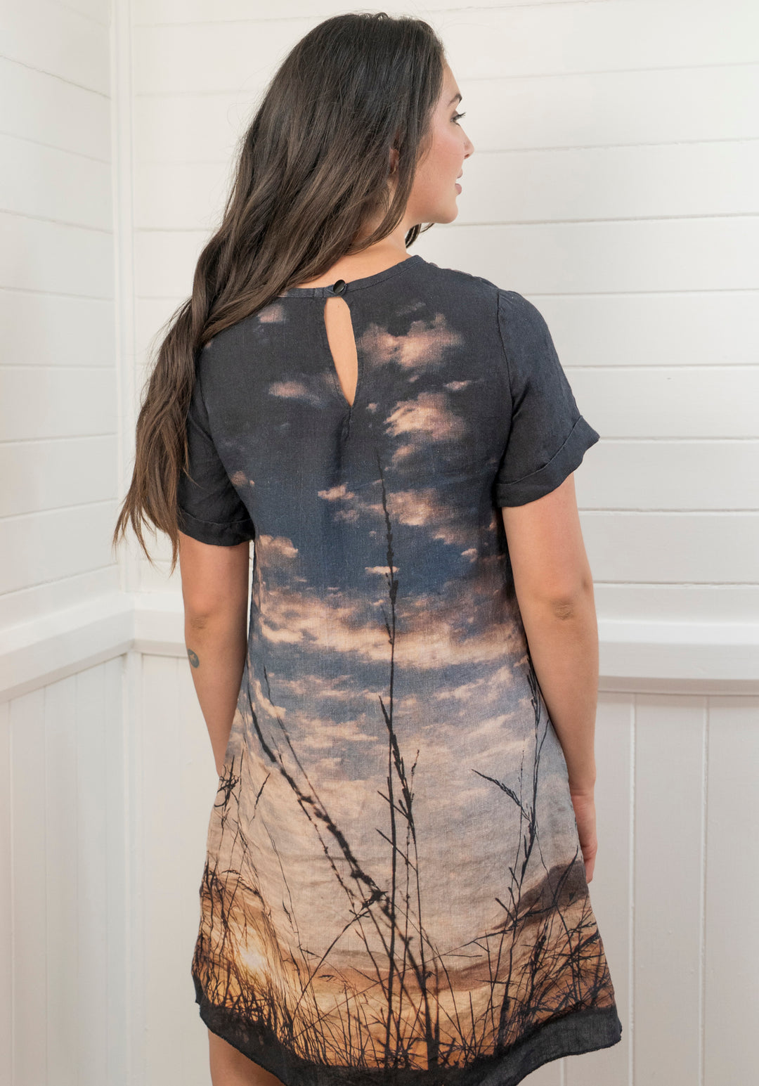 NORTH HEAD LINEN SHIFT DRESS