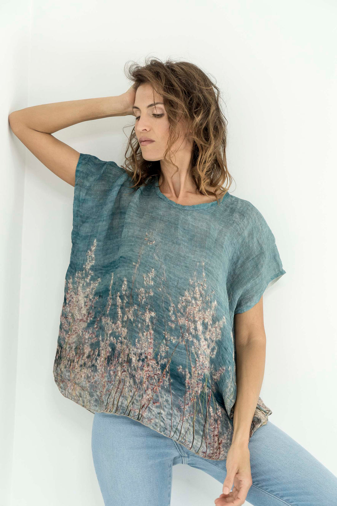 OCEAN VIEWS LINEN TOP