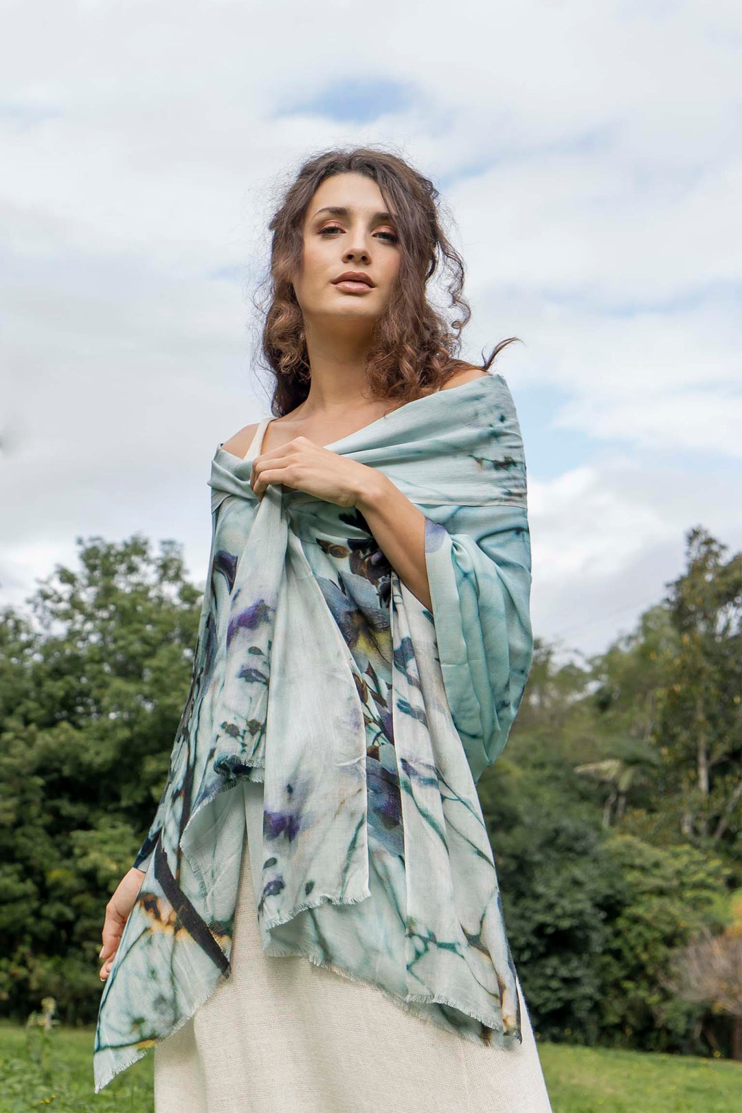 PAULOWNIA TREE CASHMERE & MODAL SCARF