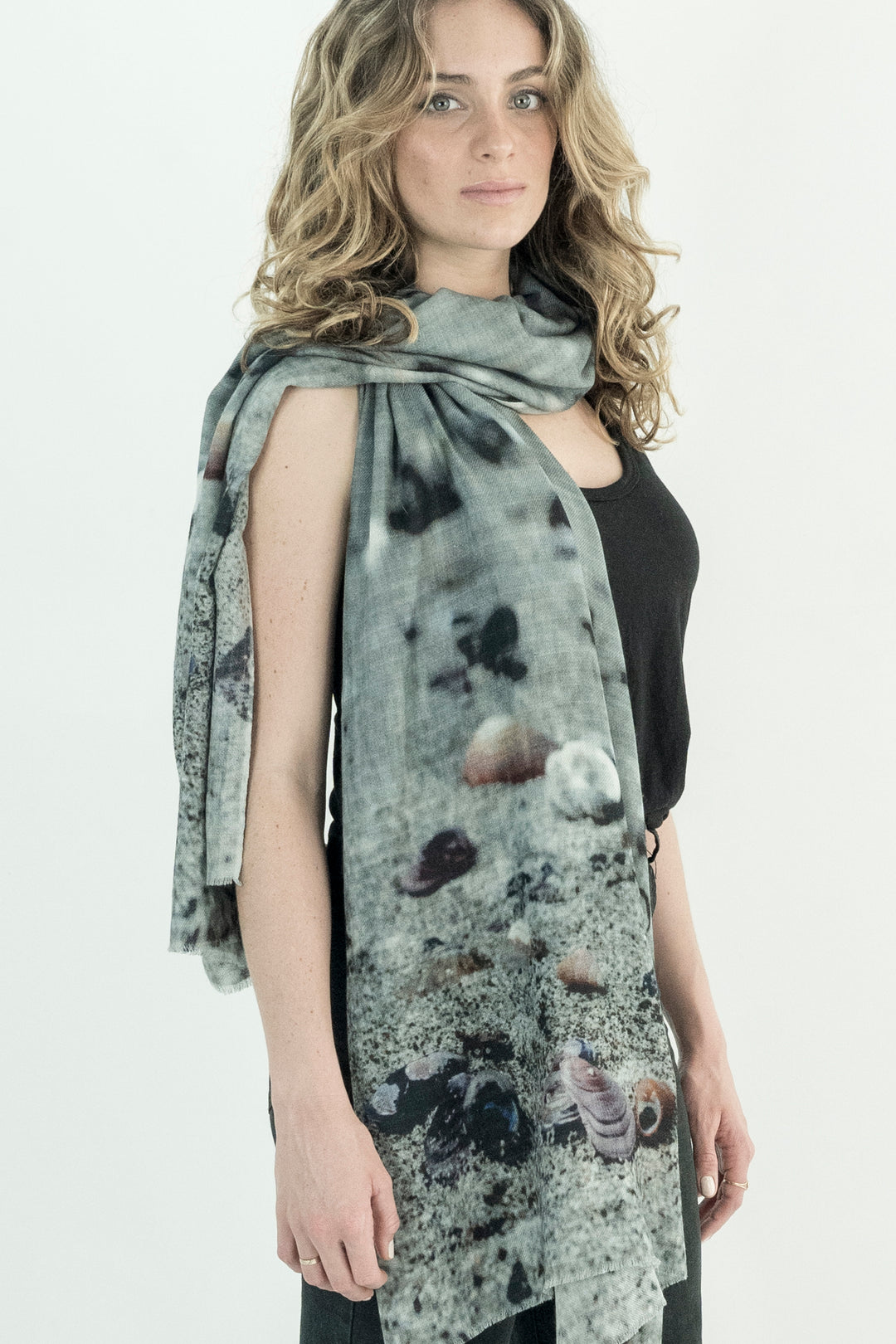 SEASHELLS WOOL & SILK SCARF