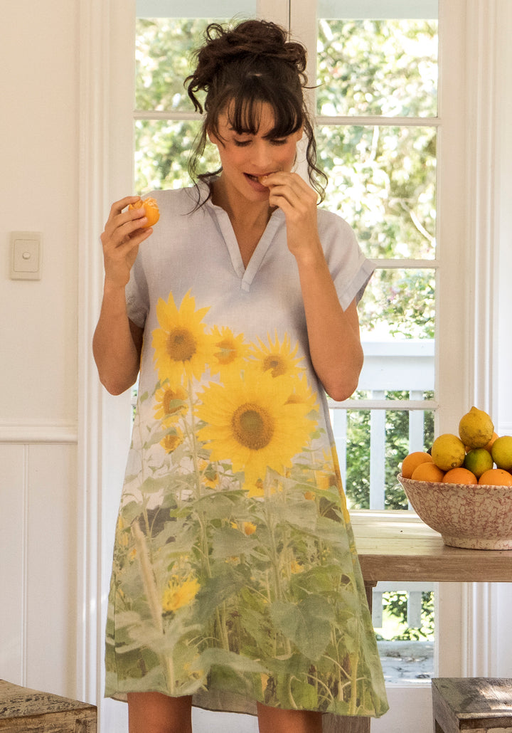 SUNFLOWERS HEMP DRESS