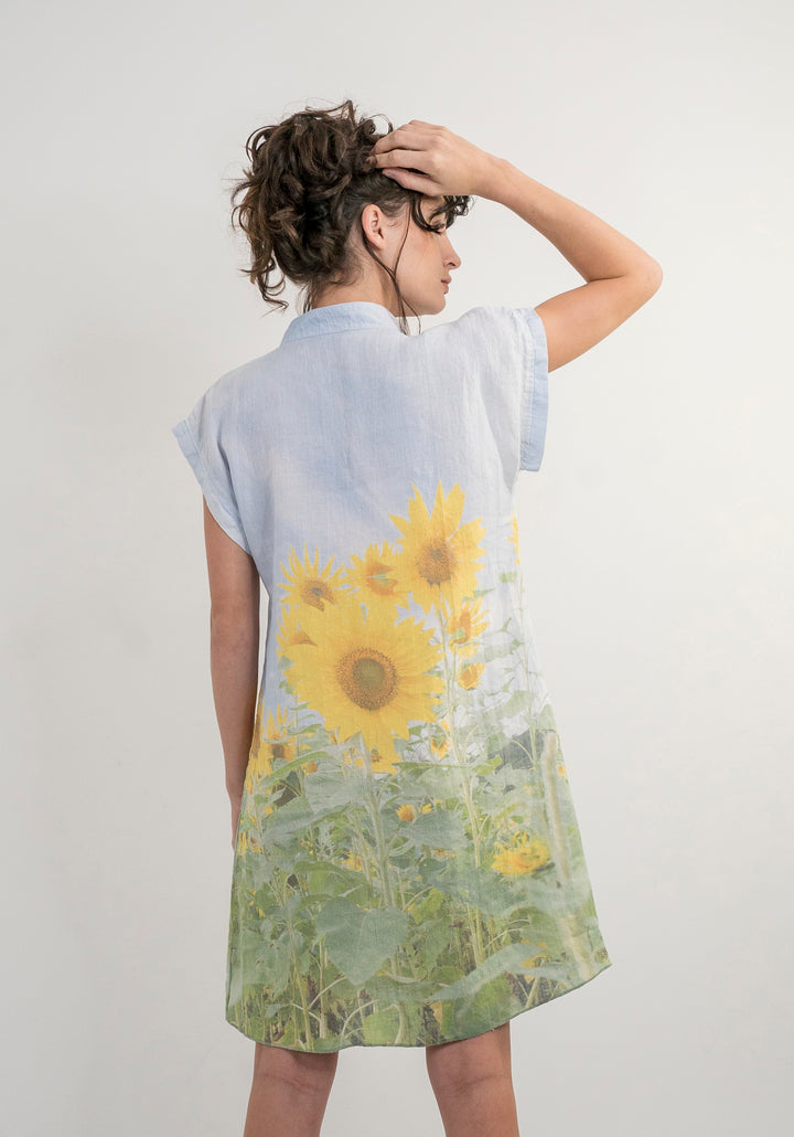 SUNFLOWERS HEMP DRESS