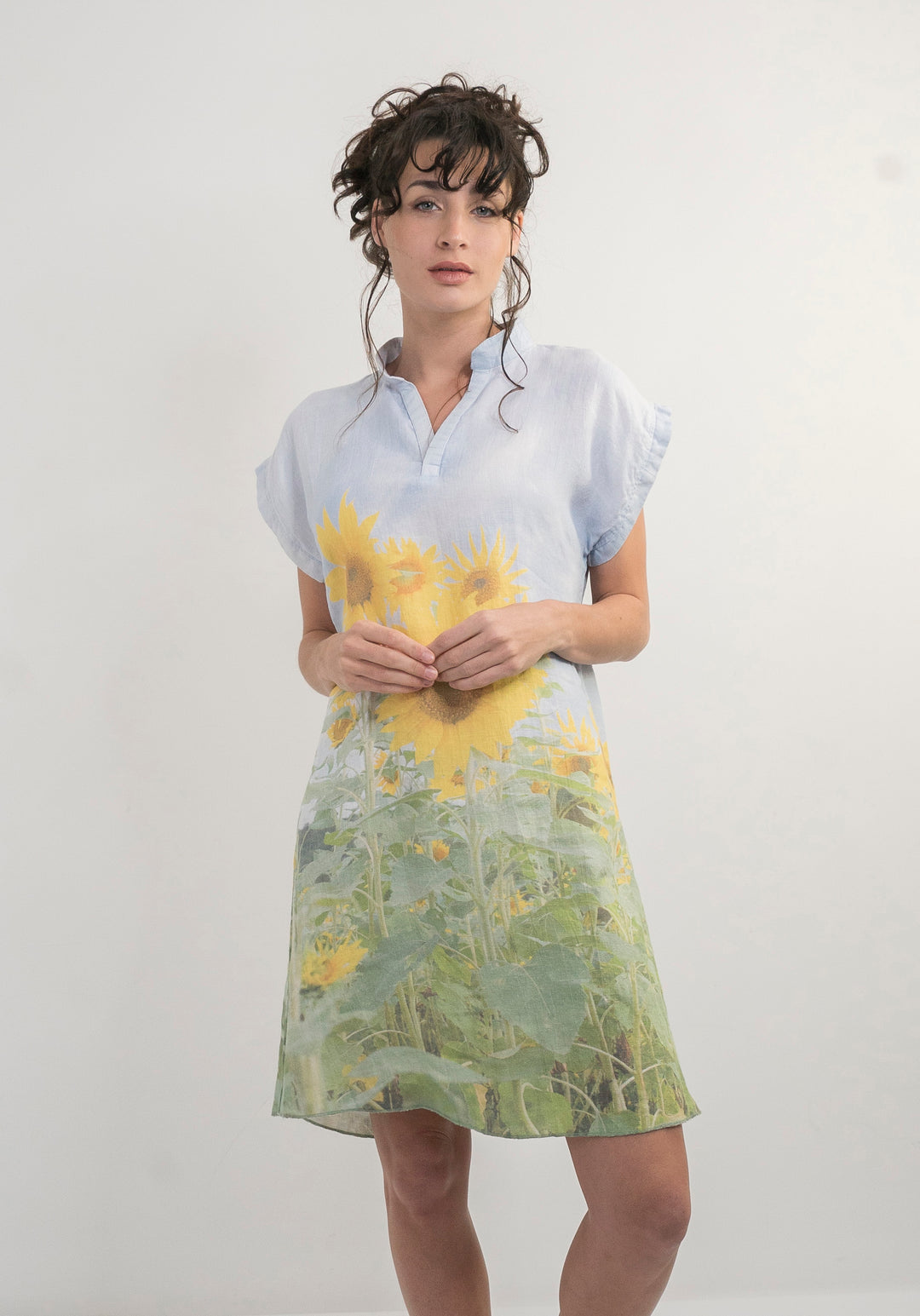 SUNFLOWERS HEMP DRESS